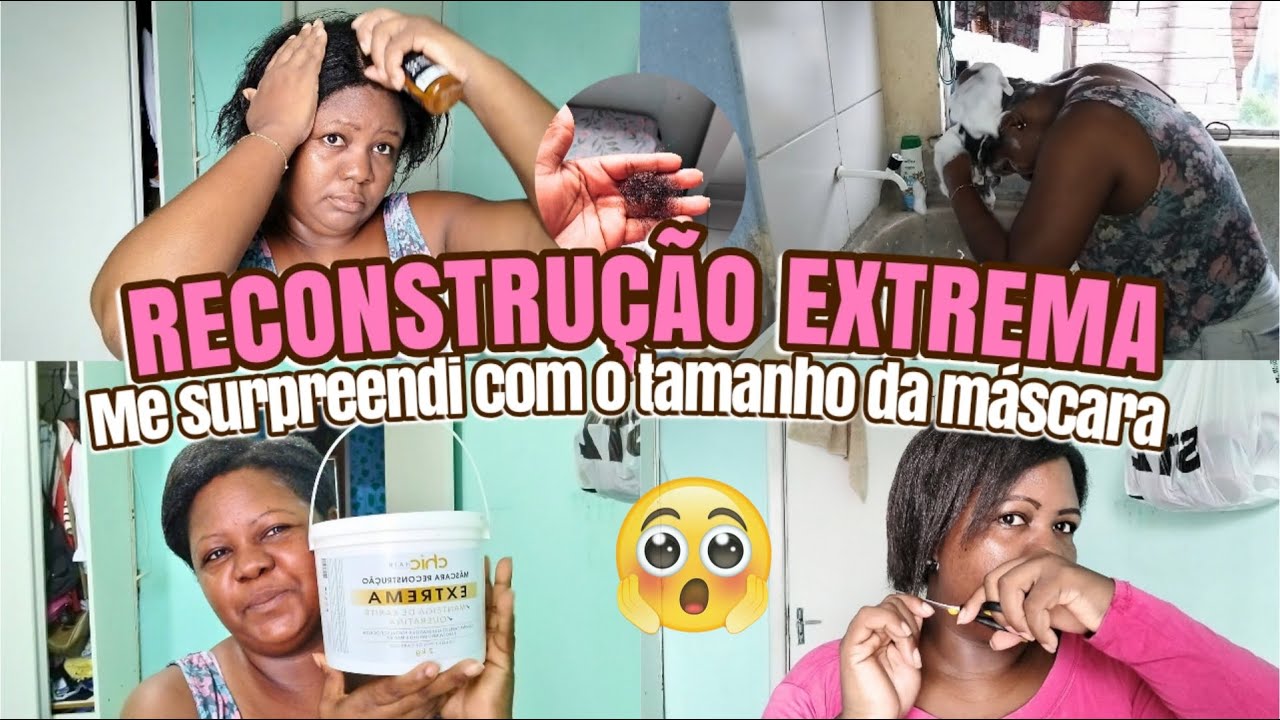 RECONSTRUÇÃO EXTREMA PÓS CORTE QUÍMICO /ME SUPRENDI COM O TAMANHO😧MINHA VITAMINA PRA CABELO CHEGOU!😍