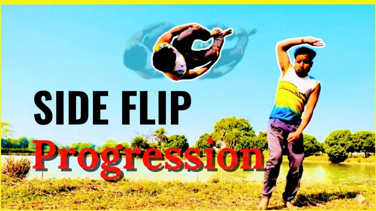 Side flip progression in 4 days || side flip || how to progress a side flip at home 💚💪