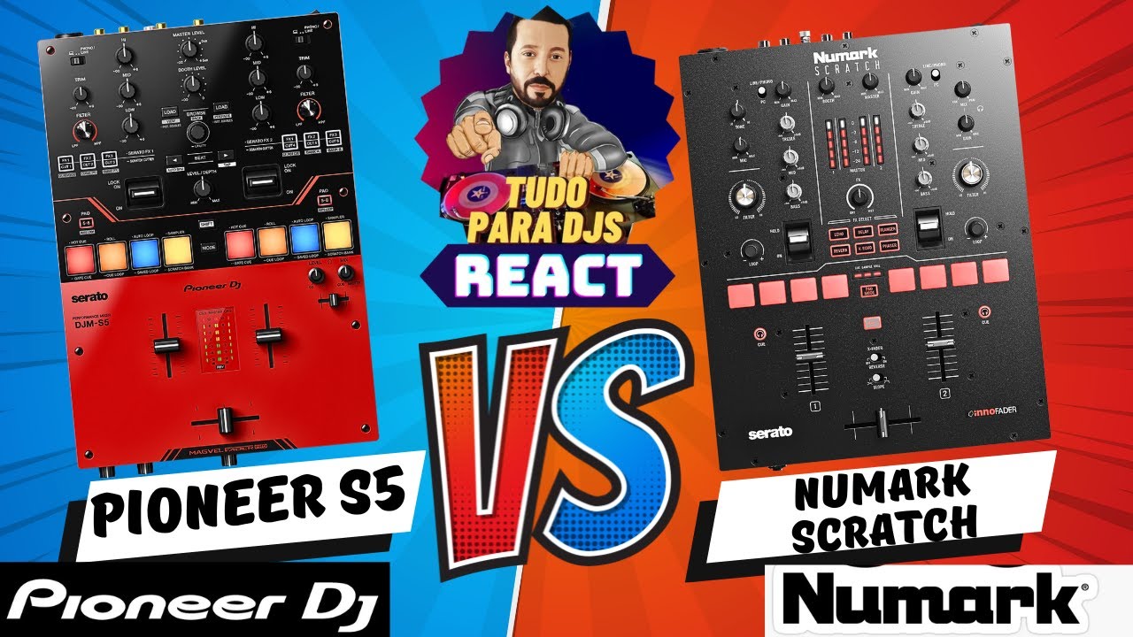 NUMARK Scratch ou PIONEER S5? 😱 Descubra QUAL MIXER VALE MAIS A PENA (REACT)