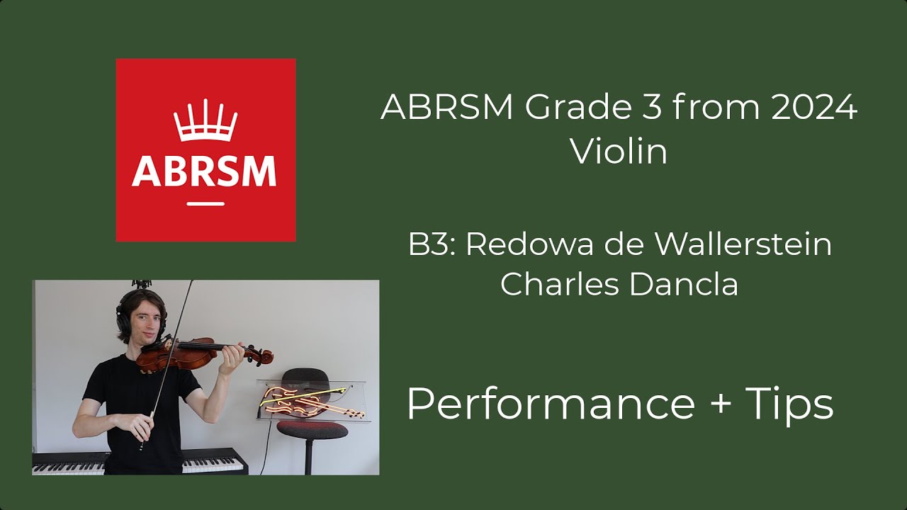 Rédowa de Wallerstein (B3) - ABRSM Grade 3 Violin 2024 - Performance and Tips