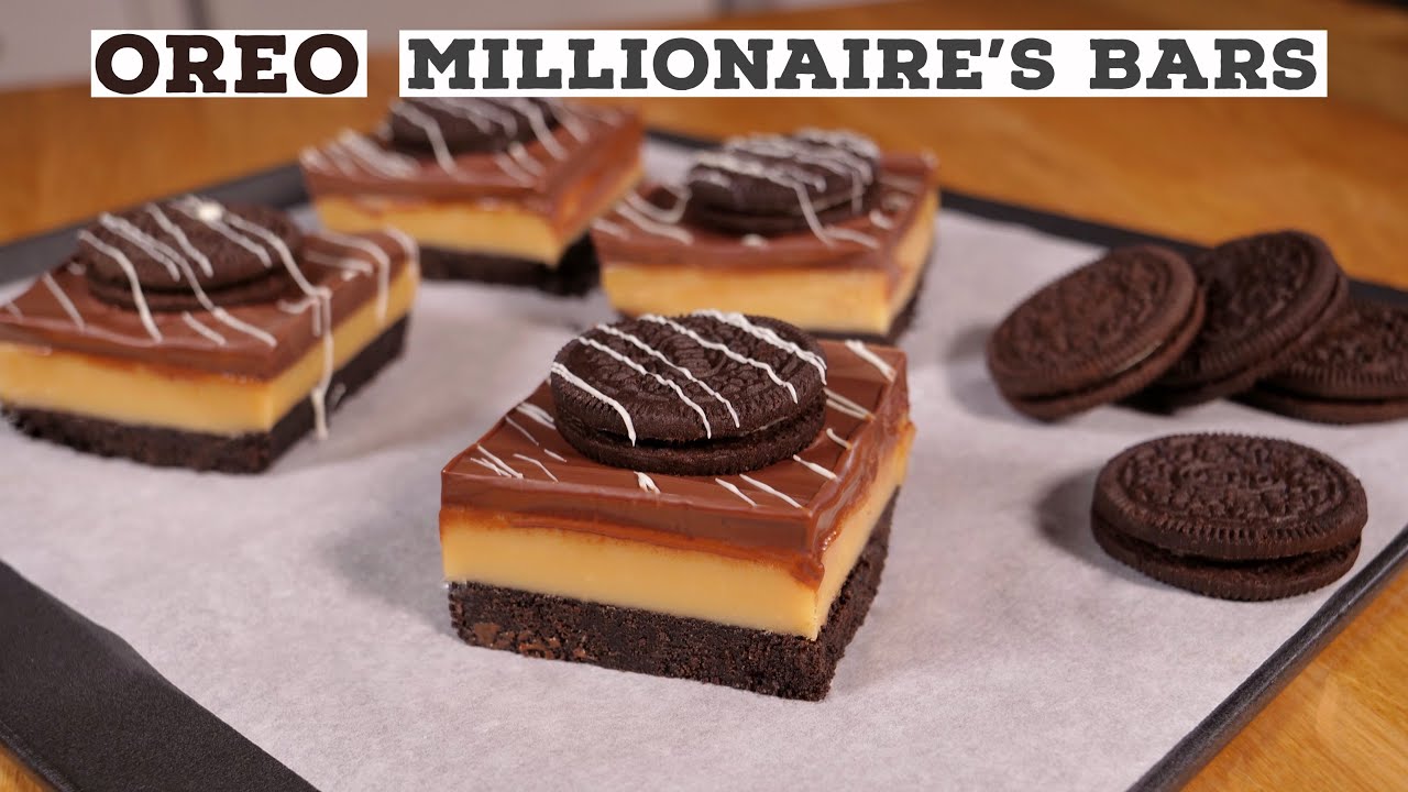 Oreo & Caramel Millionaire Shortbread | Oreo Caramel Shortbread Recipe | Just Cook!