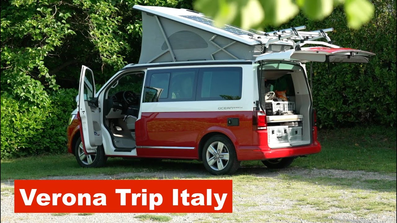 VW T6 California Ocean - Büssli - Bulli - Verona Italy - Romeo & Julia, Camping Castel San Pietro