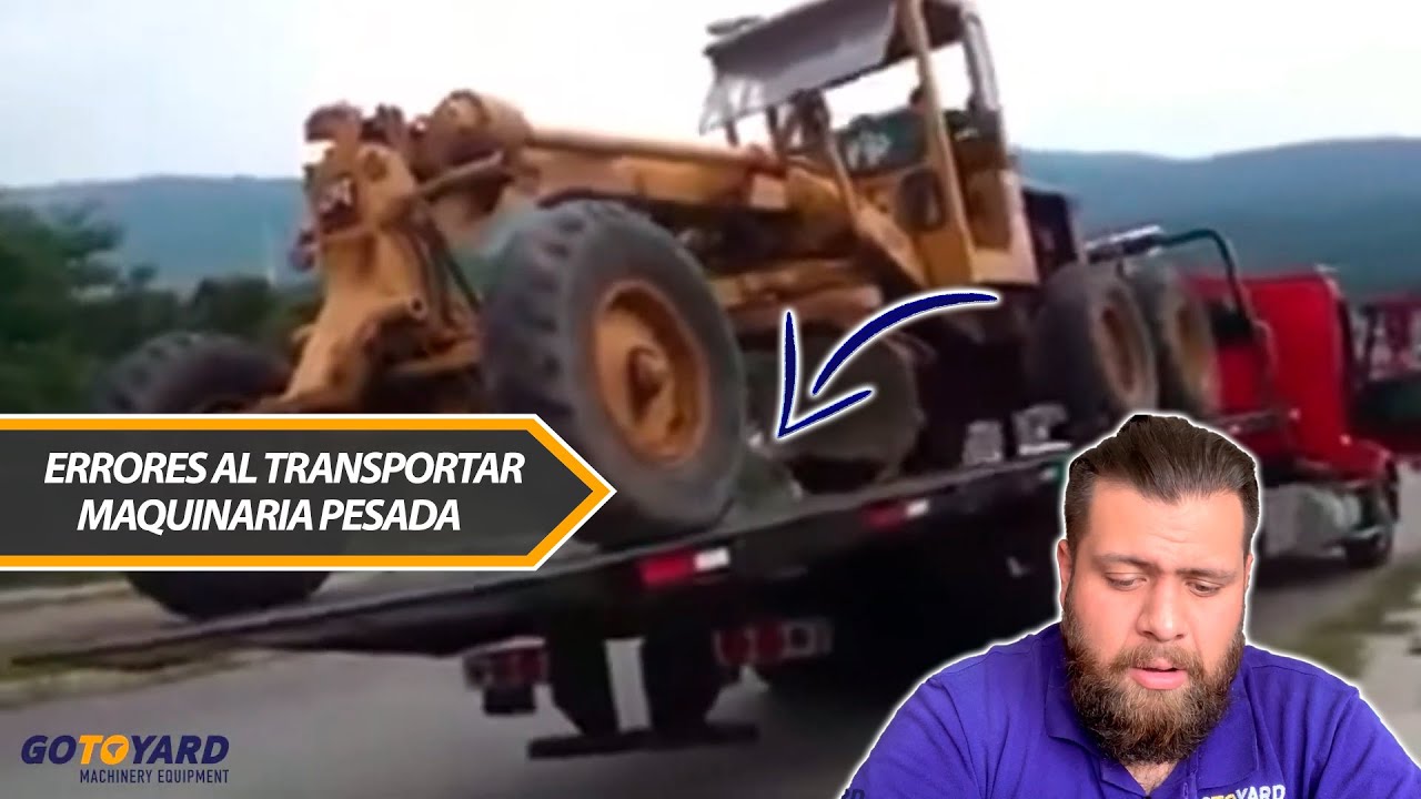 Top 5  errores al transportar maquinaria pesada