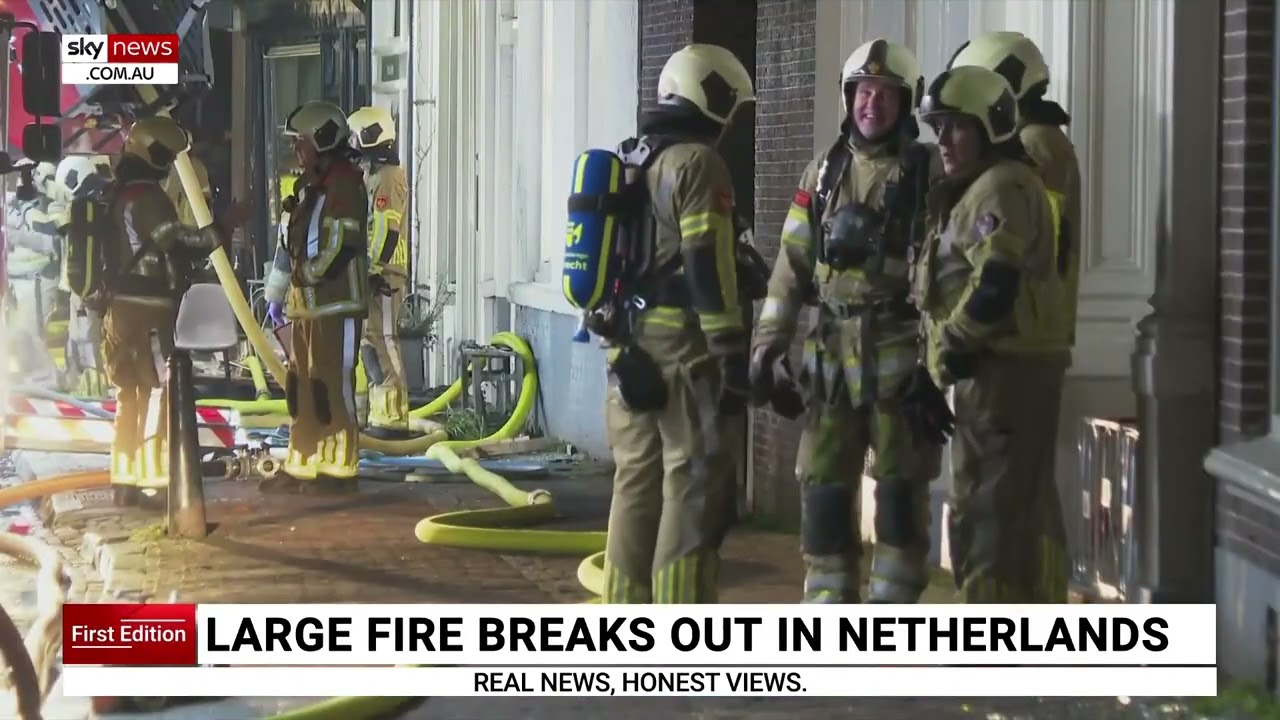 Massive fire breaks out in Netherlands injuring four