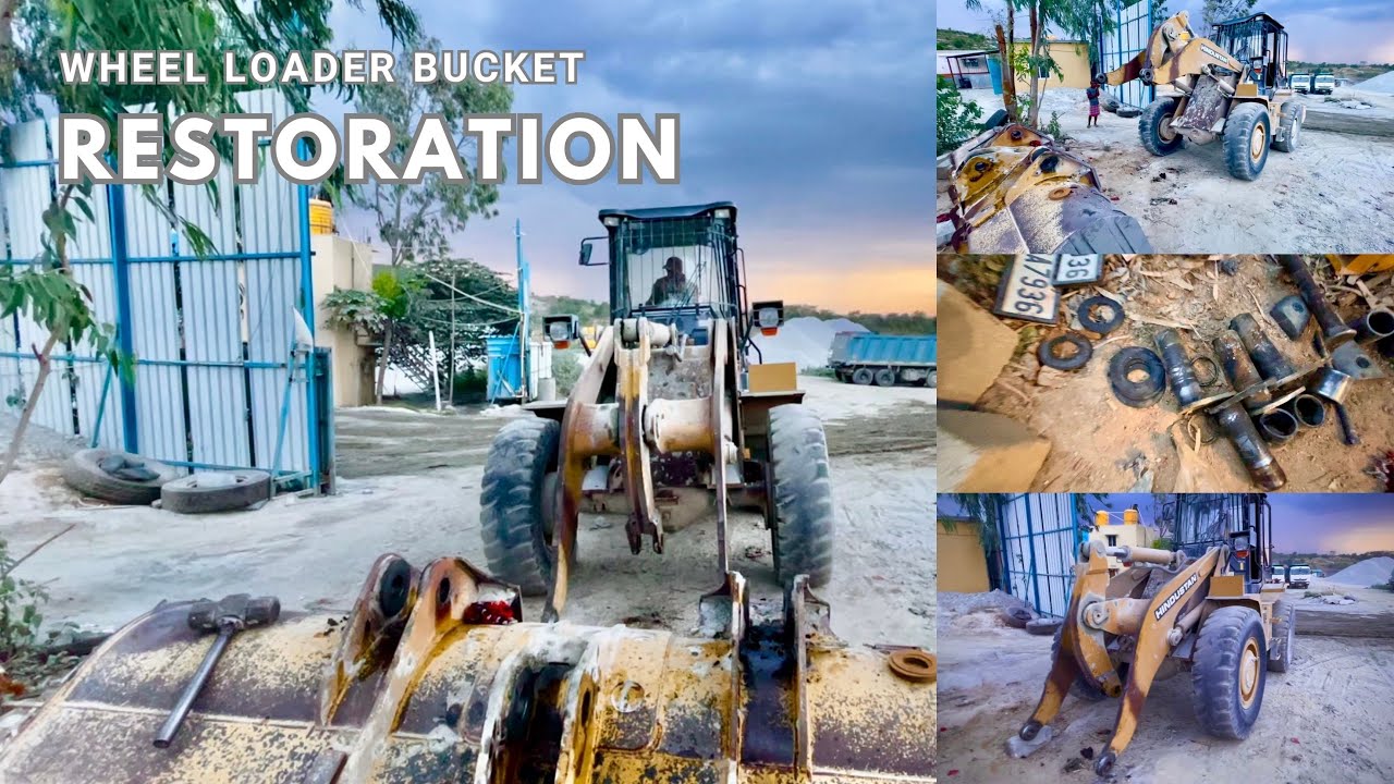 Wheel Loader Maintenance - Bucket Pin Push Restoration #wheelloader #Bush #restore #tech @Urbantool