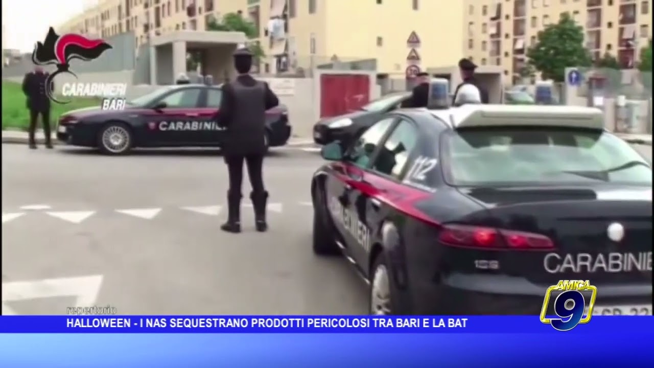 Halloween – I Nas sequestrano prodotti pericolosi tra Bari e BAT