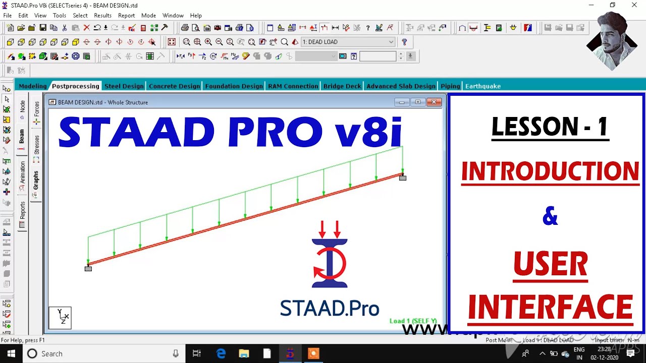 STAAd Pro Tutorial For Beginners [LESSON - 1]: Introduction