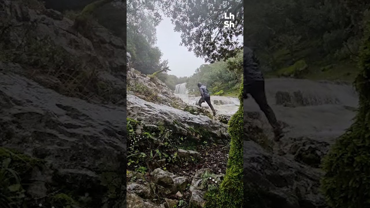 La fuerza del agua convierte la Nava de Cabra y las Chorreras en un espect&aacute;culo visual