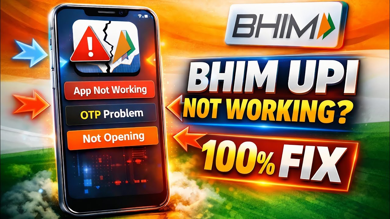 BHIM App Not Working? | BHIM UPI Not Opening Problem Solution Tamil (100% Fix)