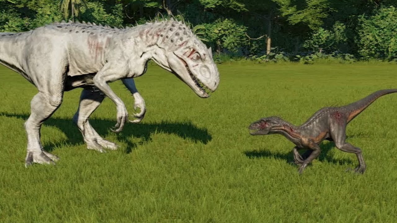 Indoraptor VS Indominus Rex - Jurassic World Evolution