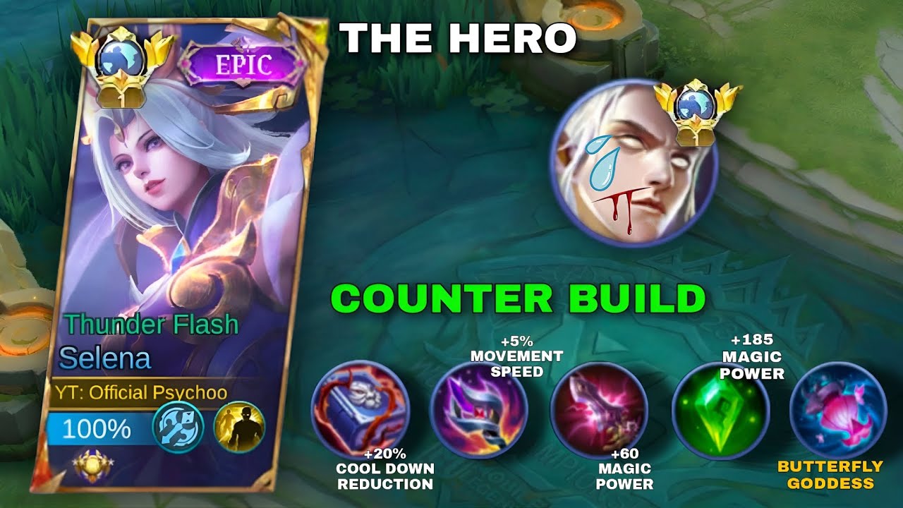 SELENA BEST COUNTER BUILD FOR ESTES (SELENA BUILD 2026) | TOP GLOBAL SELENA + MVP GAMEPLAY - MLBB