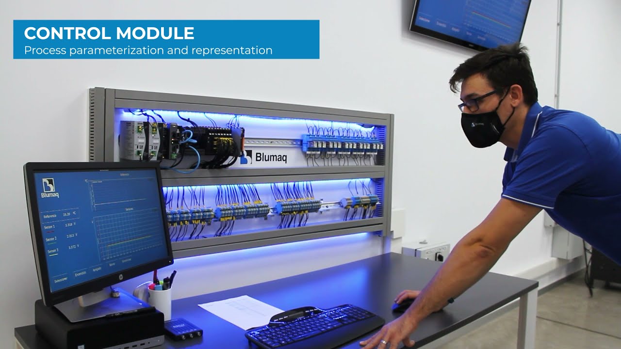 Blumaq electronic laboratory, sensor verification, equipment test