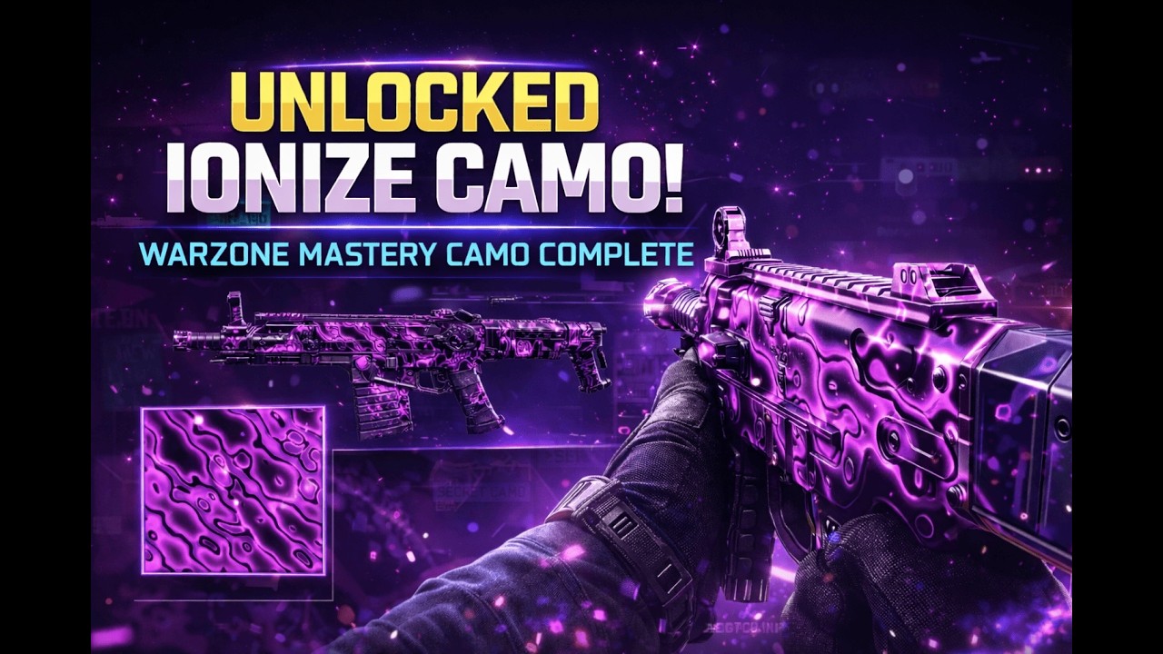UNLOCKED IONIZE CAMO in WARZONE!
