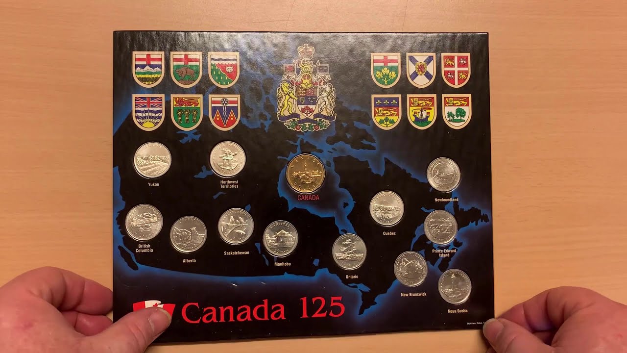 WAYNE'S COIN COLLECTION #42: Canada 125th Anniversary Quarters and $1 Set