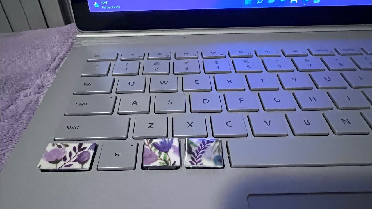 DIY Custom Key Cap Replacement Tutorial, Laptop Keyboard Missing Keys, For Mac or Windows or Any PC