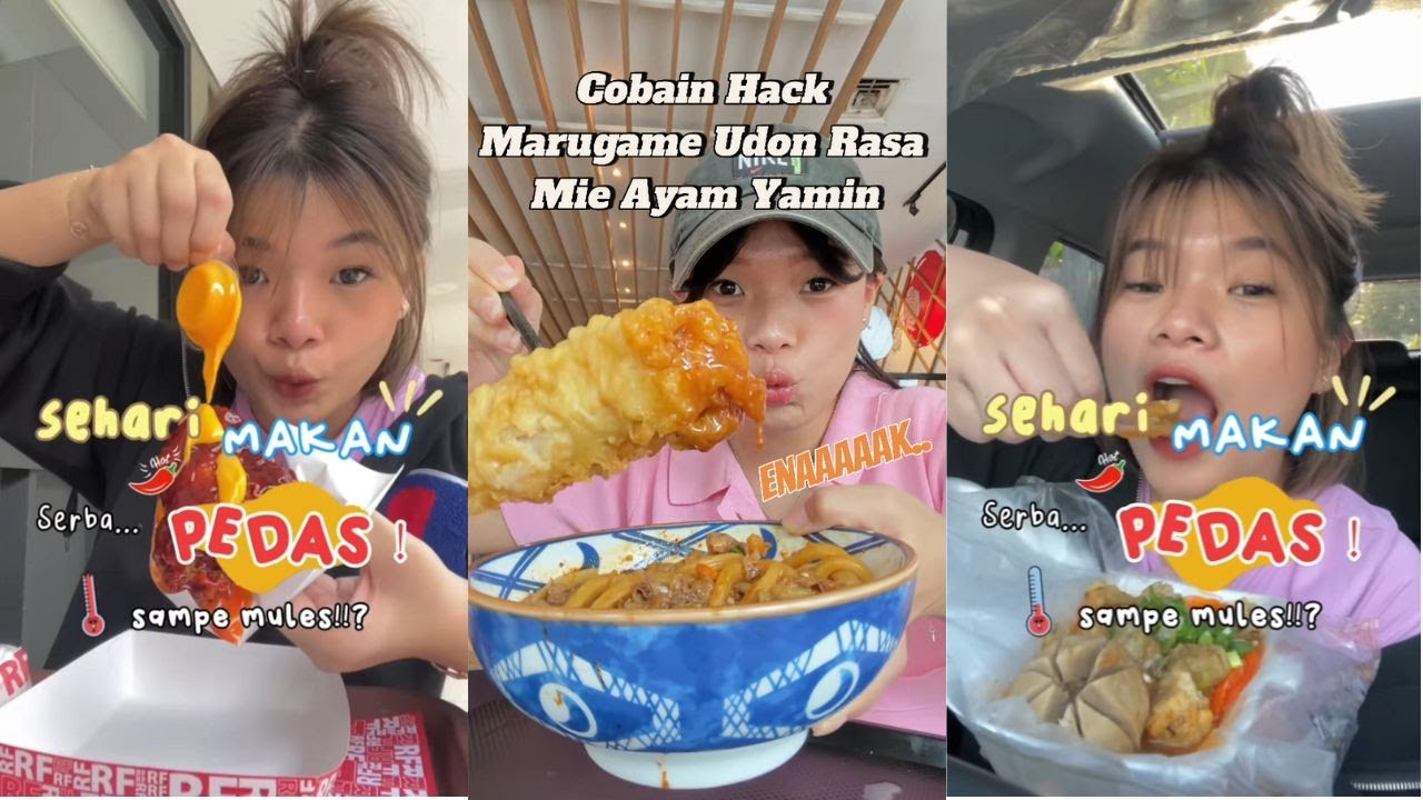 Cobain Marugame Rasa Mie Ayam, Sehari Makan Serba Pedas, Serba Kopi, Dan Serba Natto Tiktoker Velia