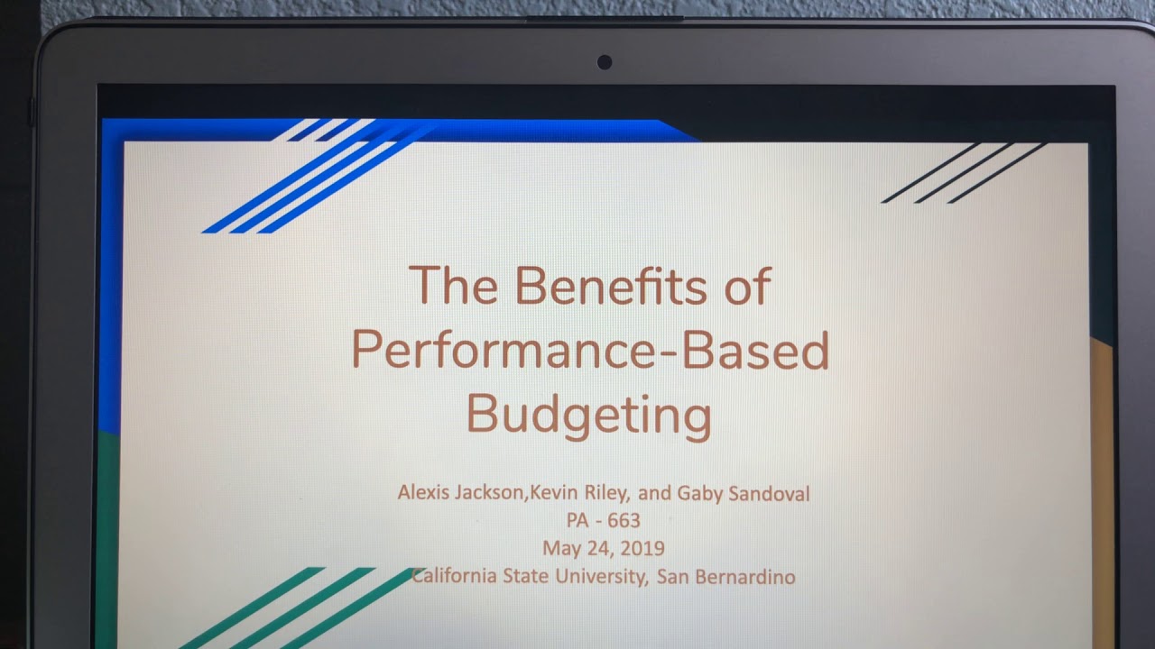 The Benefits of Performance-Based Budgeting