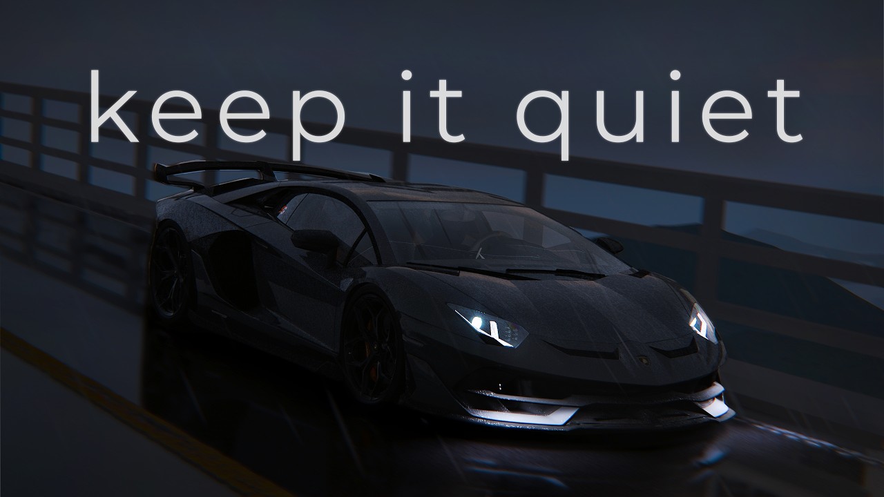 let the noise fade… | lamborghini svj | 1 hour sleep ambience