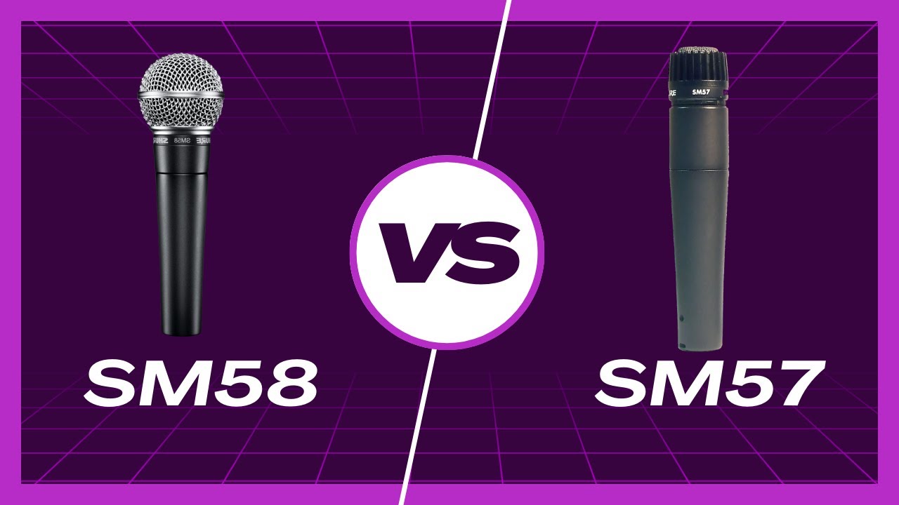 Shure SM58 vs SM57 - Comparativa