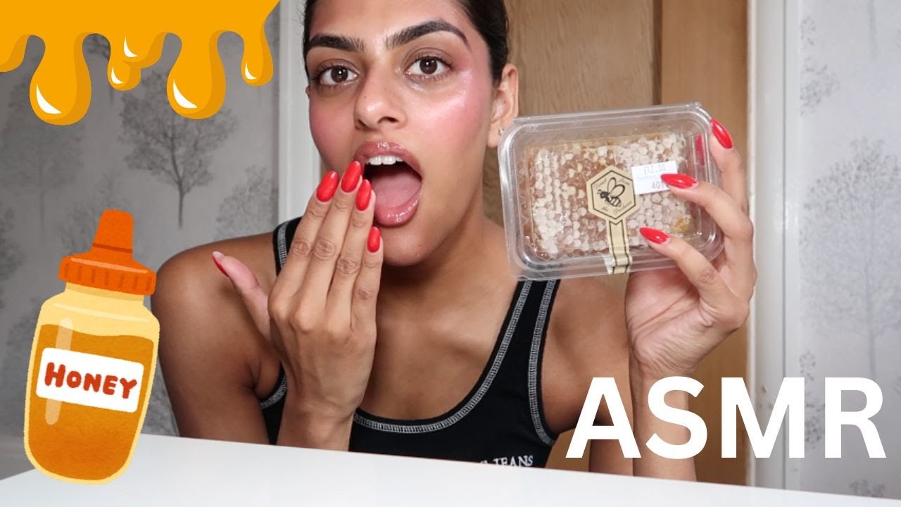 My FIRST time trying honeycomb 🍯  | ASMR | TIYA CHUDASAMA
