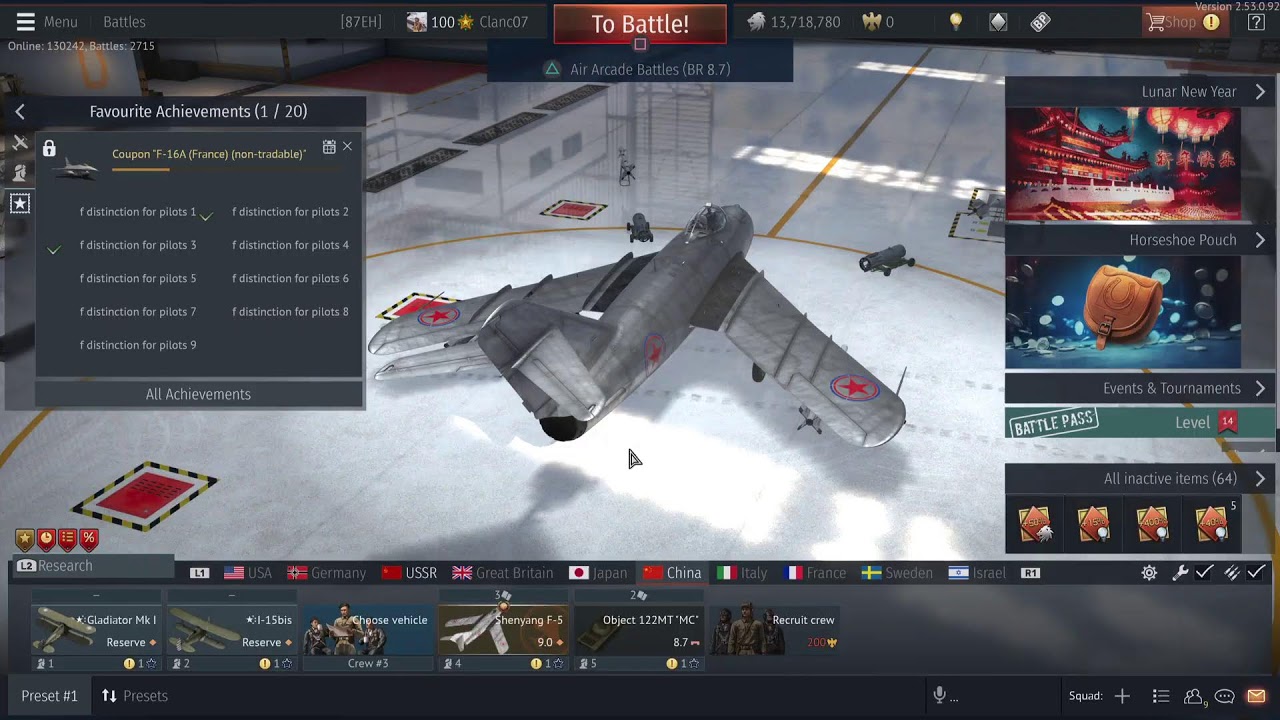 War Thunder live stream challenge trying to get the F 16