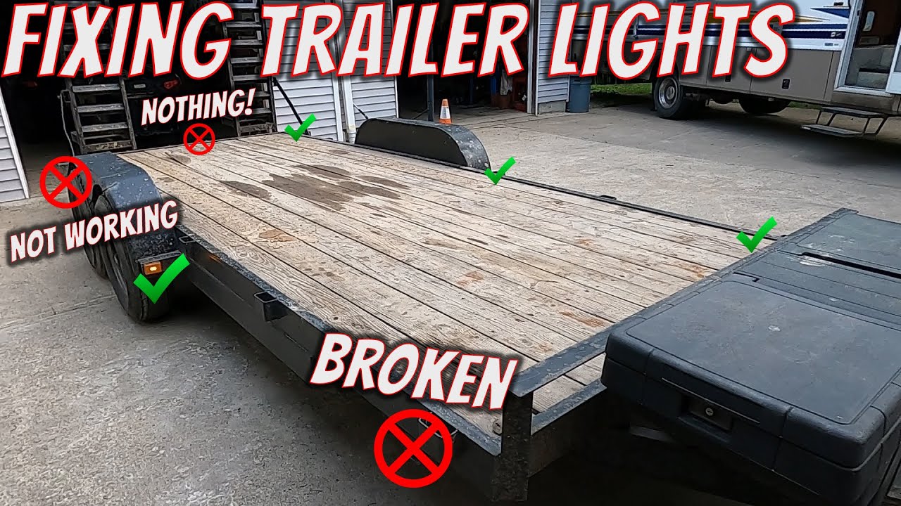 Troubleshooting and fixing trailer lights - got them all working again!