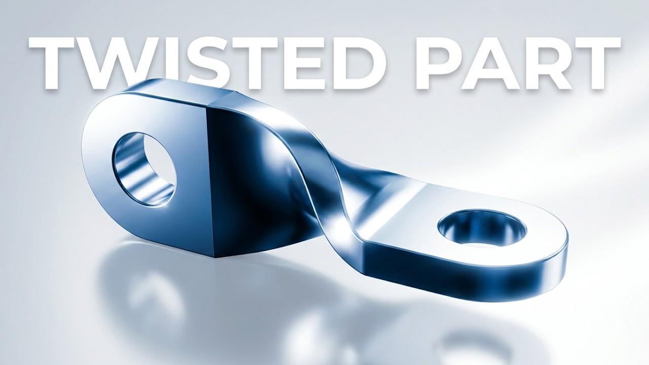 How to create a twisted mechanical part using CATIA Part Design 44