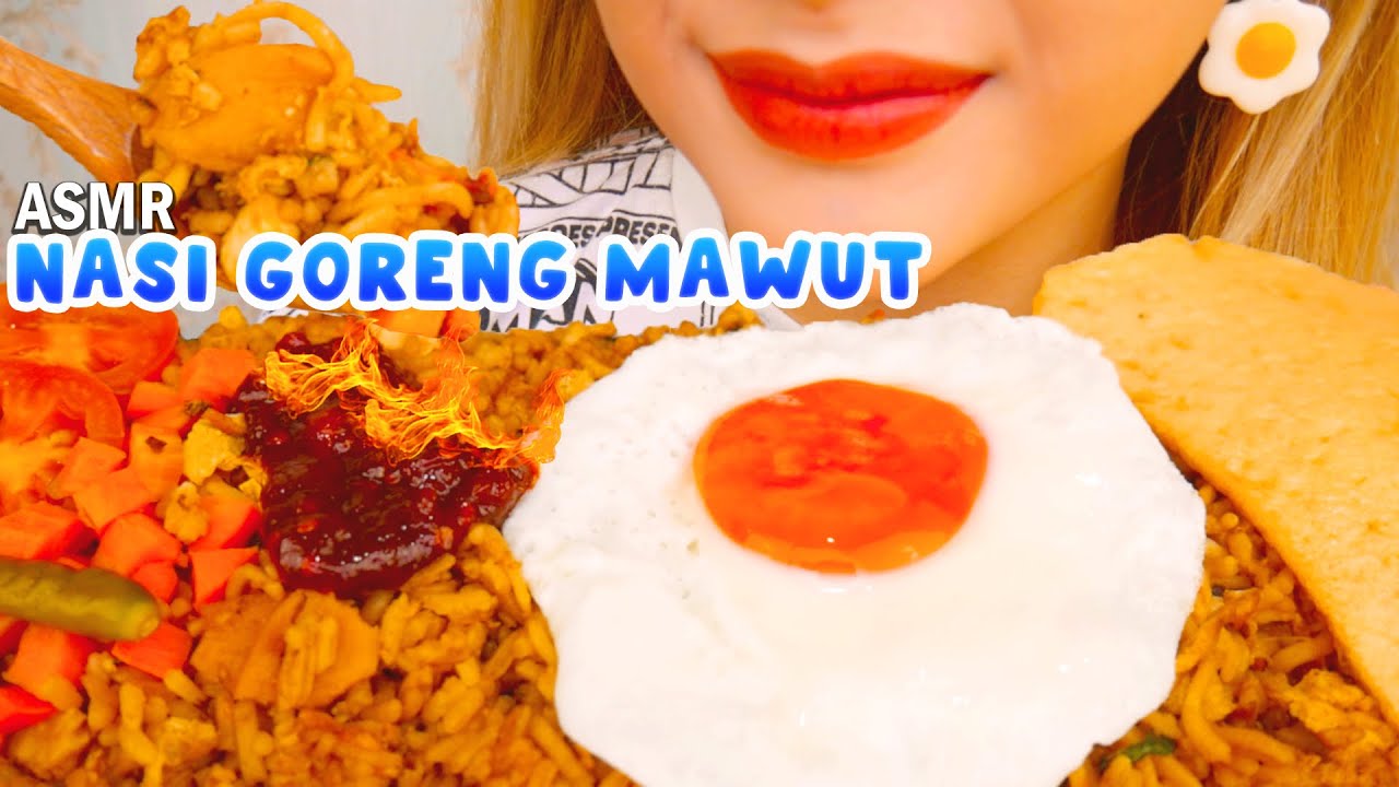 DOBEL KARBO😋 ASMR NASI GORENG CAMPUR MIE GORENG AUTO KENYANG SEHARIAN‼️ | ASMR Indonesia