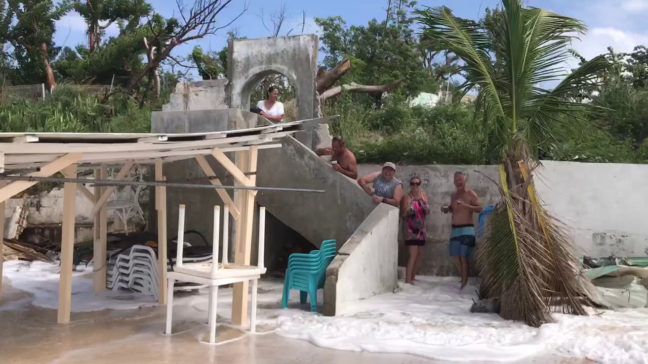 Gus’ Beach Bar on Baie Rouge Beach St Maarten 3/3/2018