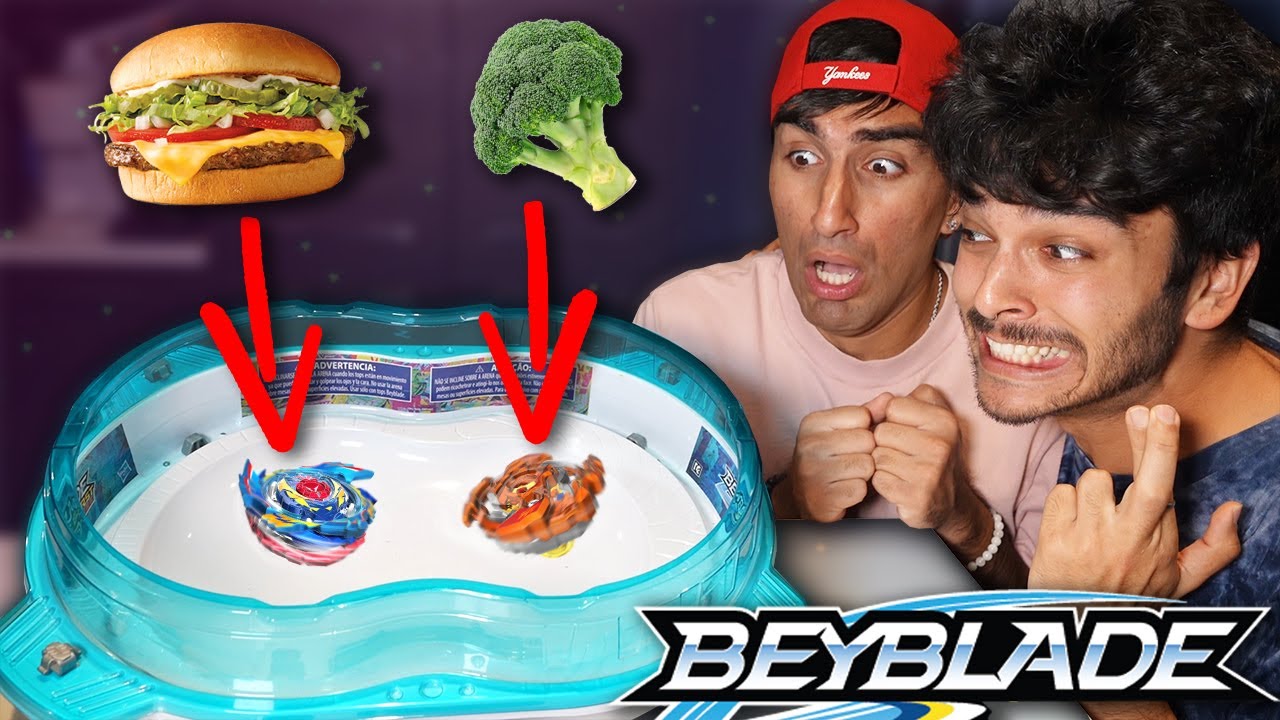 Letting BEYBLADES Decide What I Eat for 24 Hours! (FOOD CHALLENGE)
