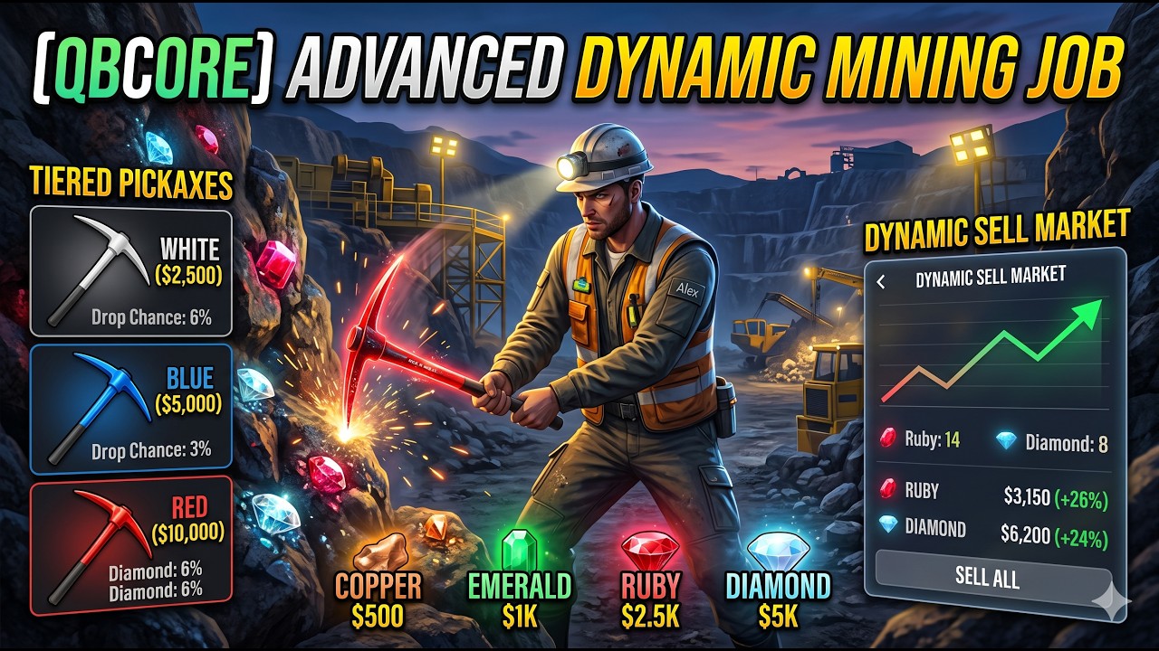 ⛏️ Advanced Dynamic Mining Job