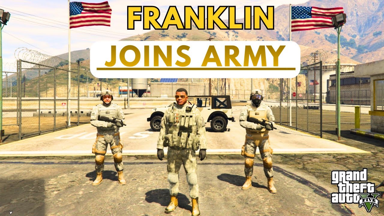 Franklin Joins the Los Santos Army | Recruitment, Training GTA V