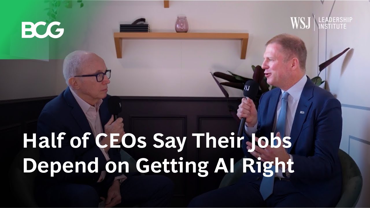 Half of CEOs Say Their Jobs Depend on Getting AI Right