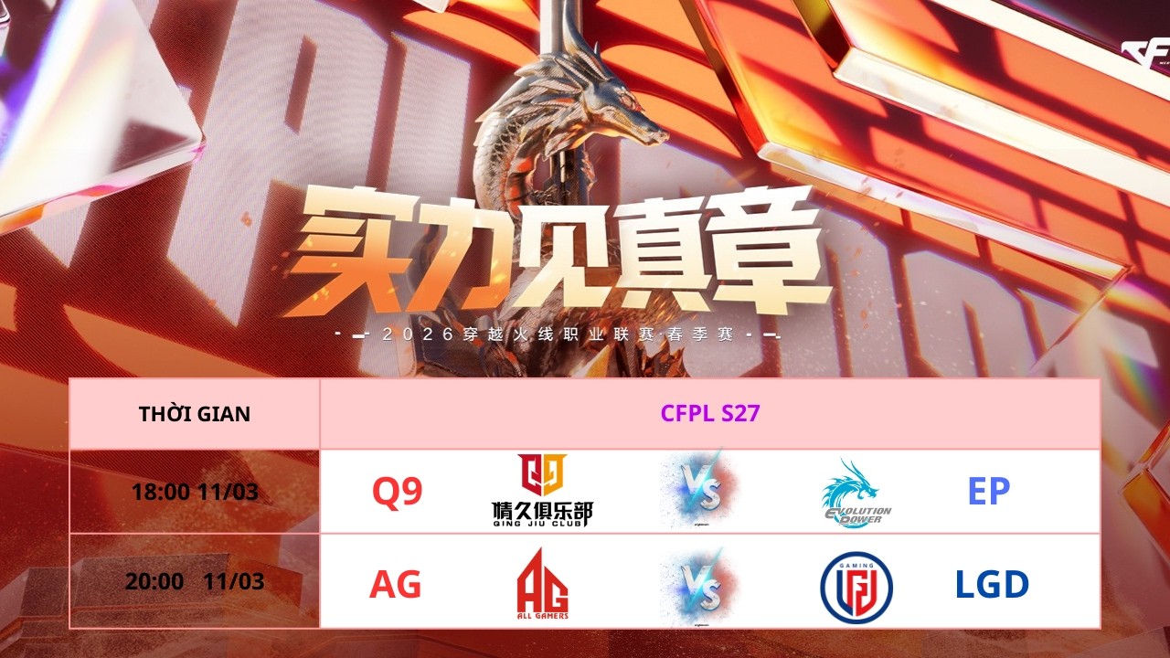 CFPL S27: Q9 vs EVOLUTION POWER    ALLGAMER vs LGD