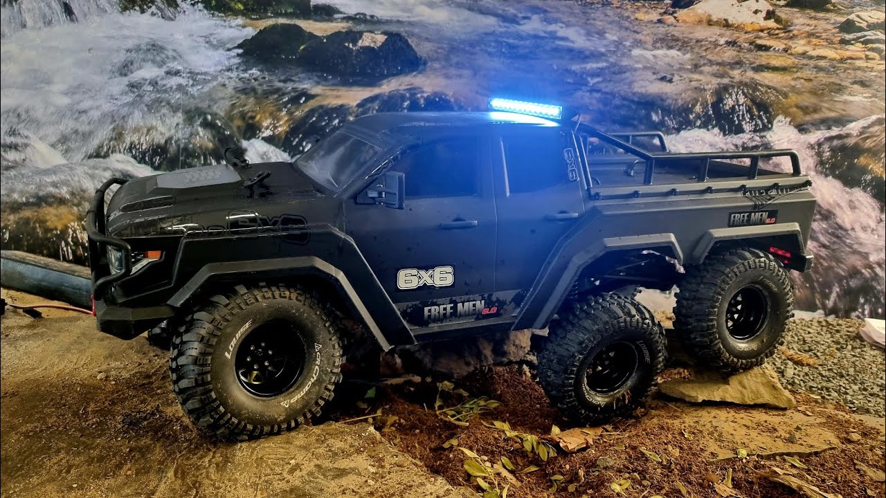 Reely 6x6 freemen TUNING Portalachsen Brushless kombo Servo RAD reifen KOMBI Tiefbett RC Crawler