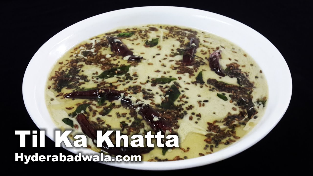 Til Ka Khatta Recipe Video – How to Make Hyderabadi Tempered Tamarind Water with Sesame Seeds