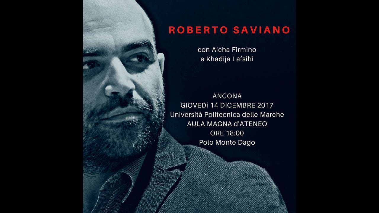 Roberto Saviano in Aula Magna