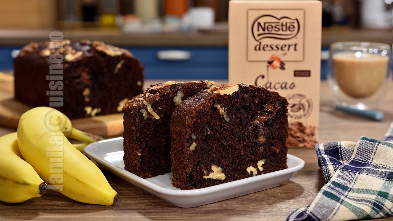 Banana bread cu ciocolata | JamilaCuisine