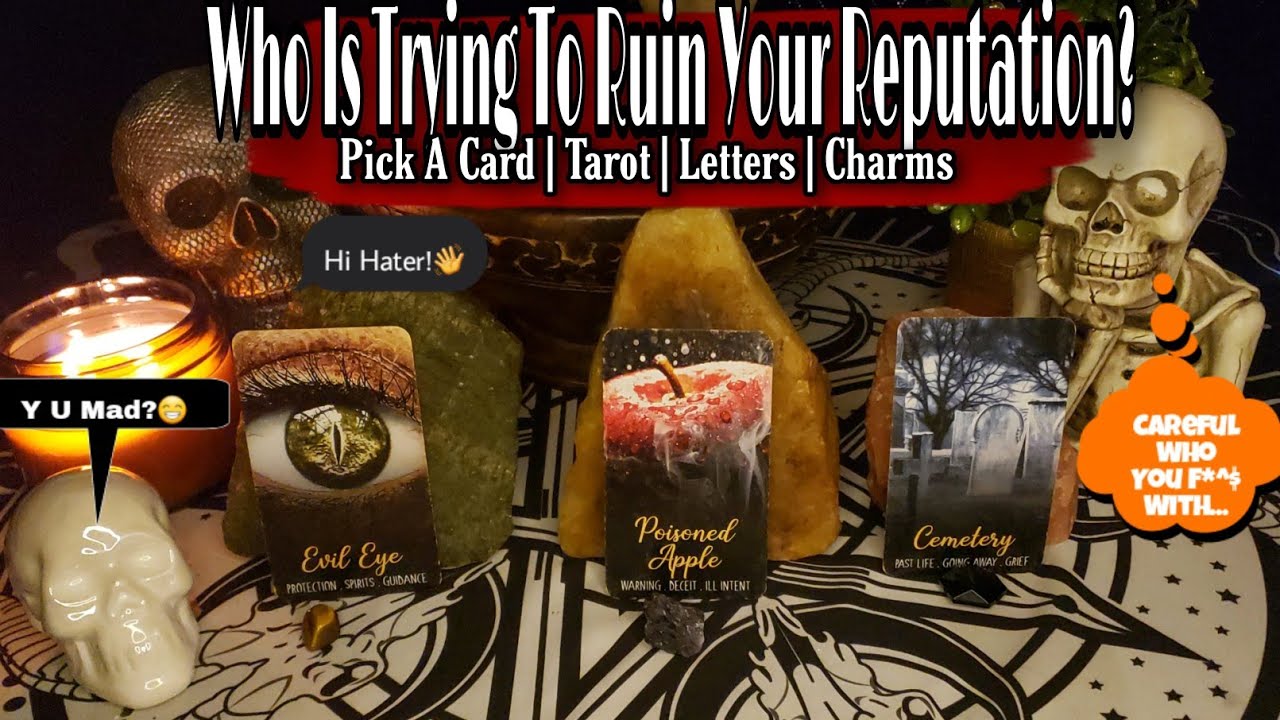 🤬Who Is Trying To Ruin Your Reputation?😡🤣🧿🌞Detailed AF🎯Pick A Card |Tarot |Letters |Charms