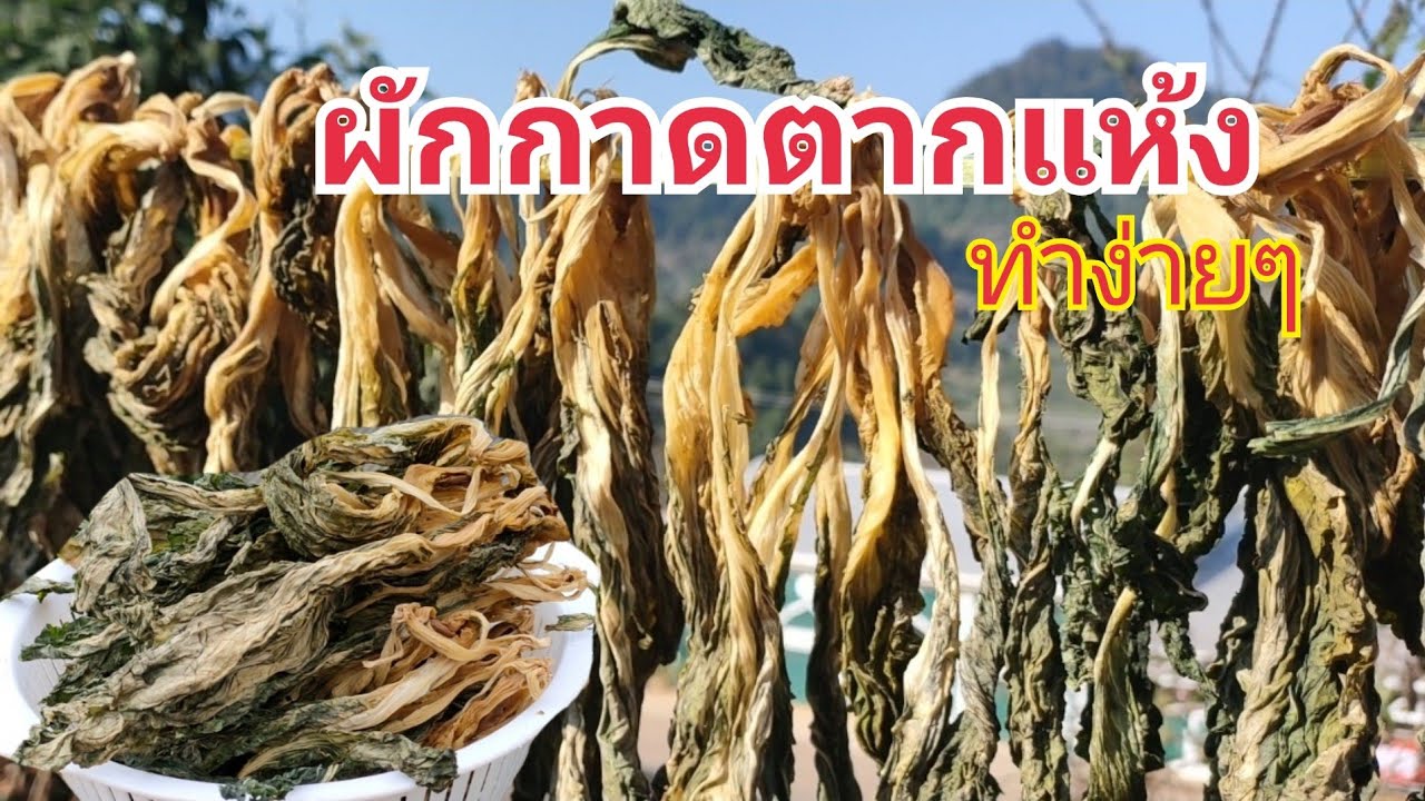 วิธีทำผักกาดตากแห้ง ทำง่ายๆ