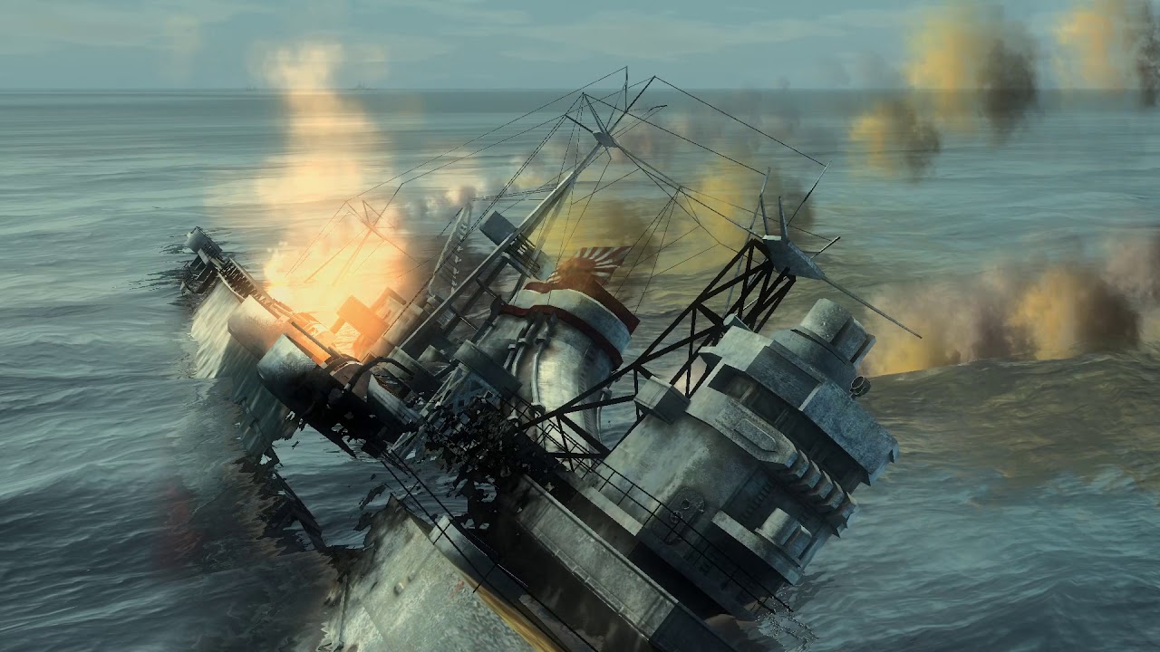 USS Titan Fighting Massive Battleships & Cruisers Silent Hunter 4