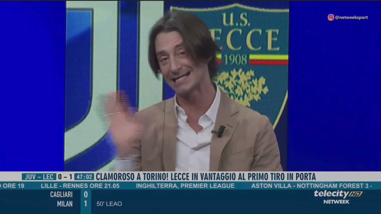 Juventus Lecce 1-1 telecronaca Francesco Oppini 