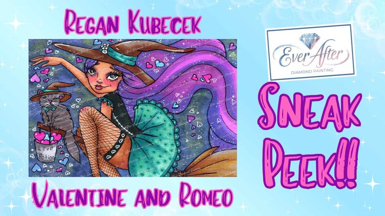 Valentine & Romeo by Regan Kubecek 💘 A Must-See Sneak Peek | Ever After Diamond Painting