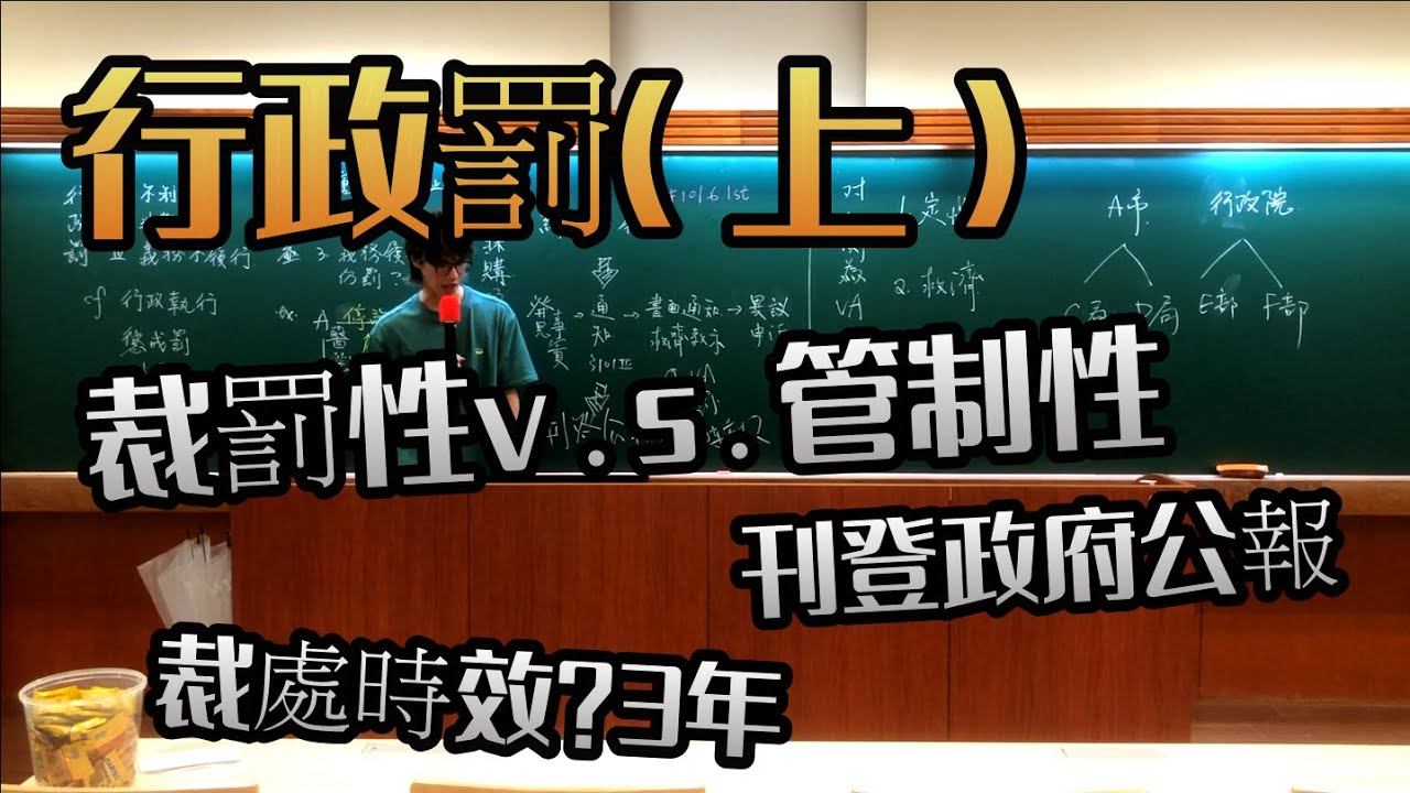 ep.33行政罰（上）︰令人絕望的分類之一│臺大NTU行政法開放式課程│