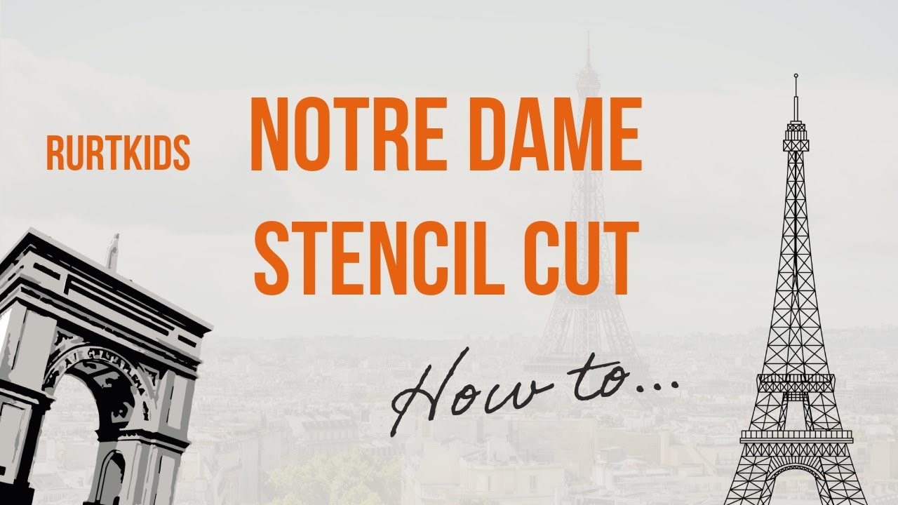 How to make a Notre Dame window stencil