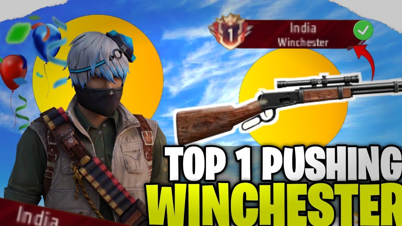Pushing For Top 1 India 🇮🇳 Title In New Gun ( WINCHESTER ) | Solo Weapon Glory Push Tricks | Ep-2