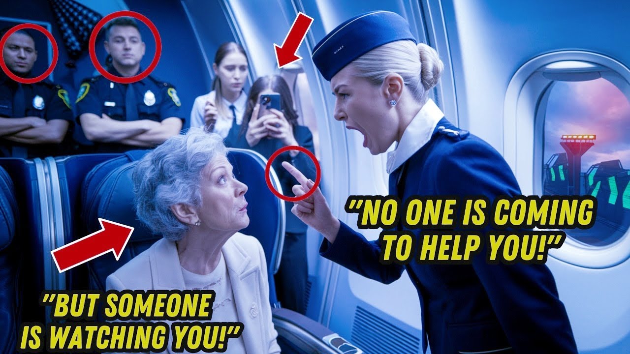 Flight Attendant Kicks a Weak Old Lady Off Plane, 5 Minutes Later She’s Fired in Front of Everyone