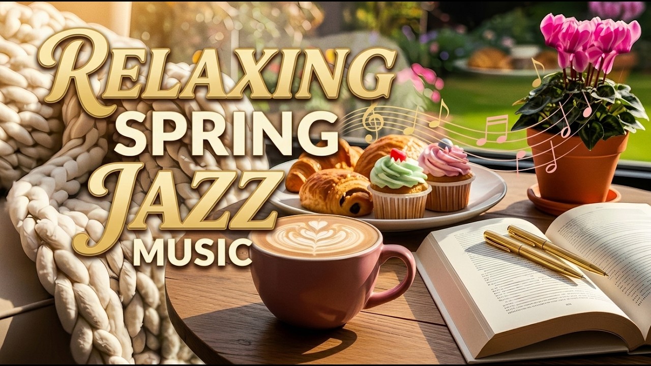 Relaxing Spring Jazz Music - Morning Spring Jazz & Peaceful Spring Coffee Shop Ambience