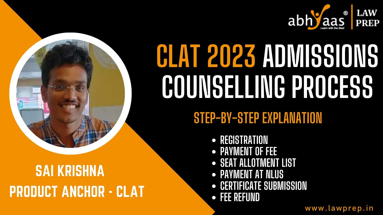 CLAT 2023 Admissions Counselling Process | How to register for CLAT2023 Counselling |Abhyaas LawPrep