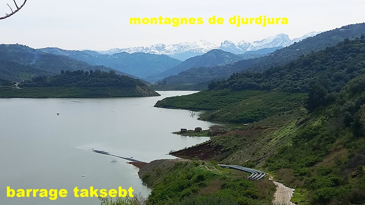 Dimanche Fortes Pluies Et Neige: une grande quantité d'eau arrive au barrage taksebt vu de02/03/2024